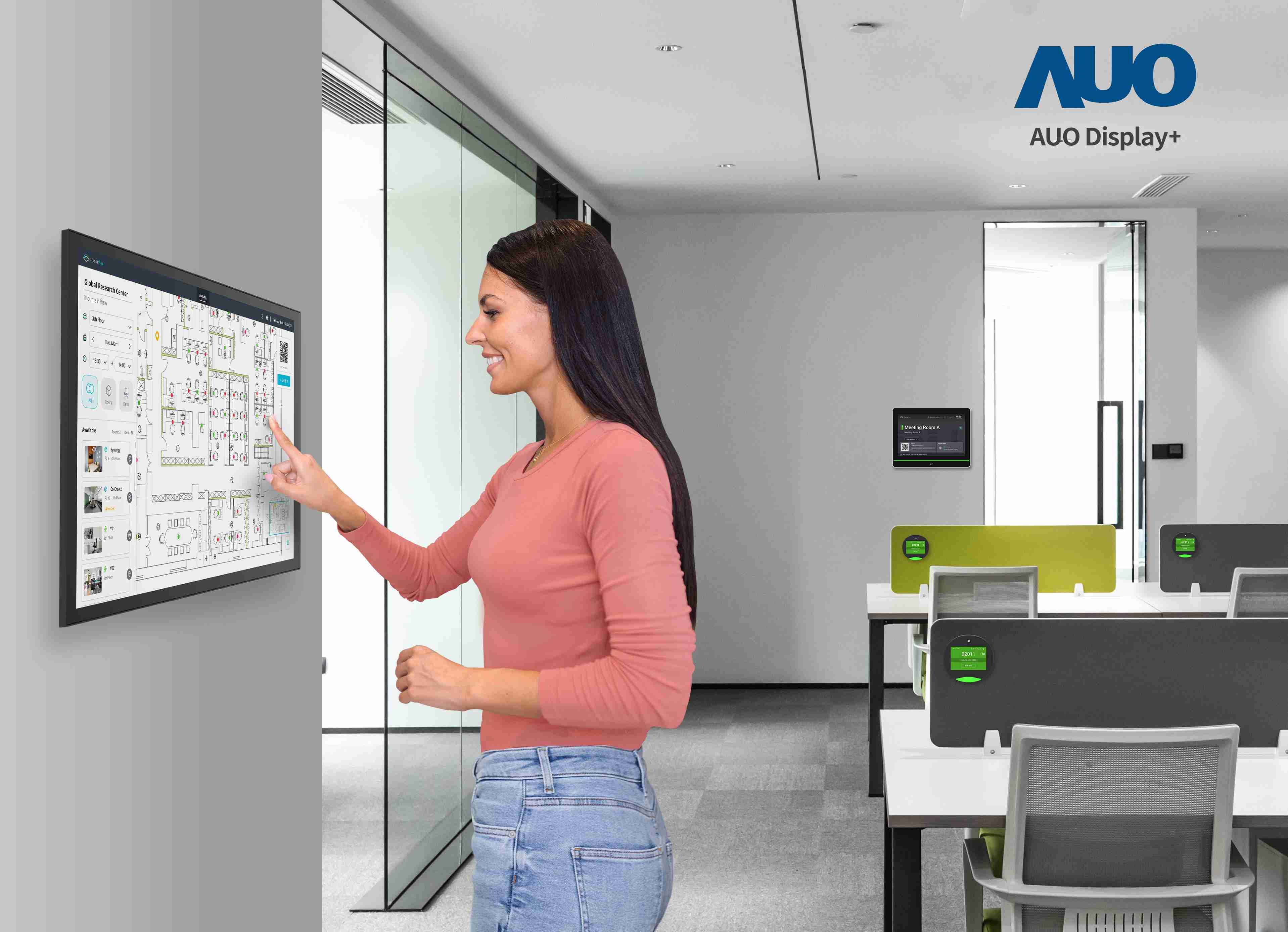 达擎会议空间管理解决方案可应用于空间预约和管理流程，，，将办公空间的查询、、预约和保留等流程自动化，，，为用户提供更灵活、、弹性的工作模式